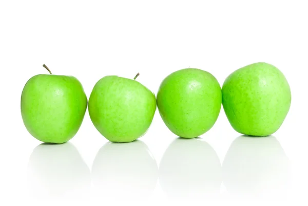 Pommes isolées sur fond blanc — Photo