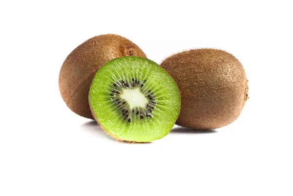 Kiwi บนพื้นหลังสีขาว — ภาพถ่ายสต็อก