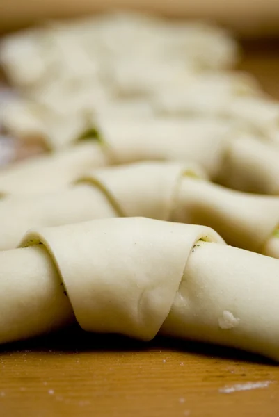 Dough for rolls — Stok fotoğraf