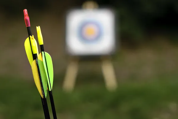 Arqueiro flechas fechar — Fotografia de Stock