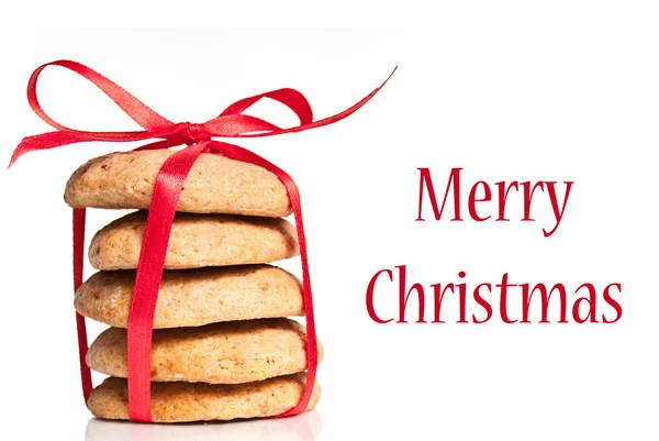 クリスマスのショートブレッド クッキー — ストック写真