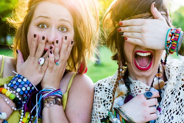 Festival people, facial expression — Stock Photo, Image