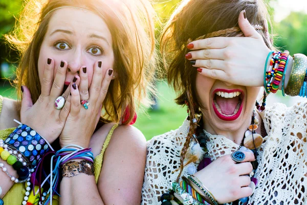 Festival people, facial expression — Stock Photo, Image