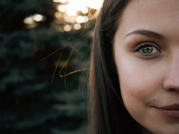 Close Portrait Teenager Woman Stock Image