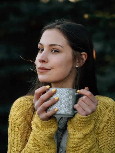 Woman Cup Tea Royalty Free Stock Photos