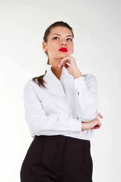 Vrouw in pak — Stockfoto