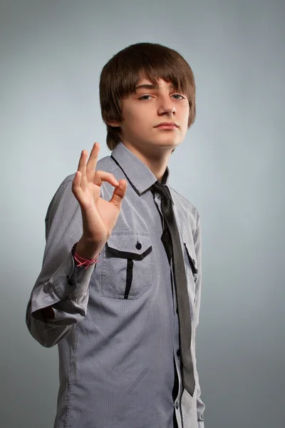 Handsome guy in shirt and tie — Stock Photo, Image