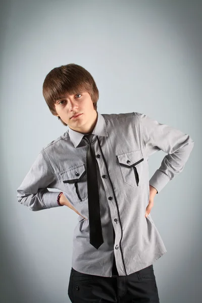 Handsome guy in shirt and tie — Stock Photo, Image