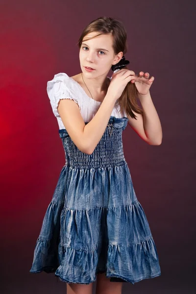 Menina adolescente bonito — Fotografia de Stock