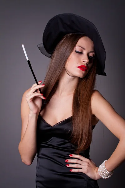 Woman with fashion makeup — Stock Photo, Image