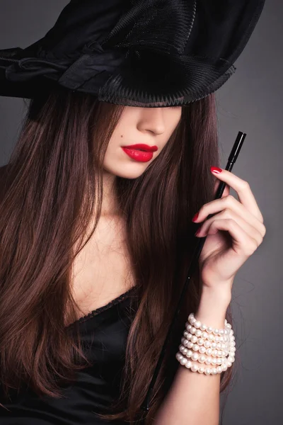 Woman with fashion makeup — Stock Photo, Image