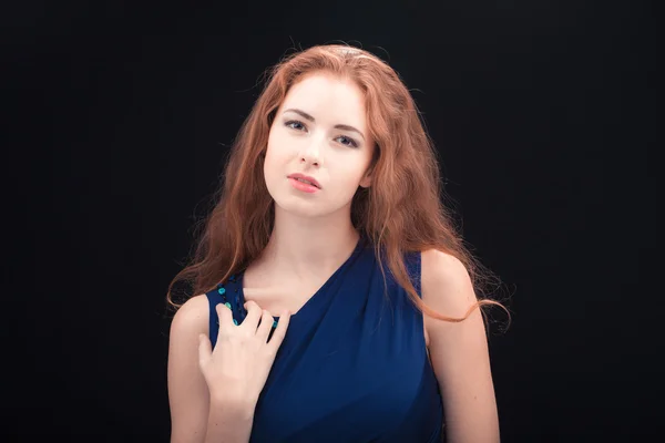 Modell mit roten Haaren — Stockfoto