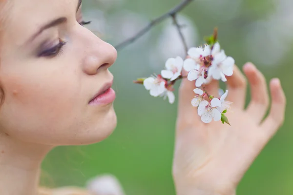 Woman in spring Royalty Free Stock Images