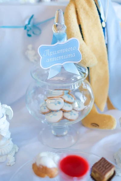 Cookies in a glass jar — Stock Photo, Image