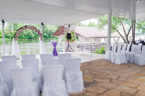 Elegante sala banchetti — Foto Stock