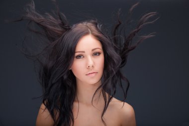 Güzel kadın yüzü