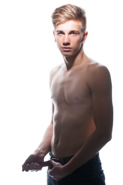 adam çıplak gövde ile