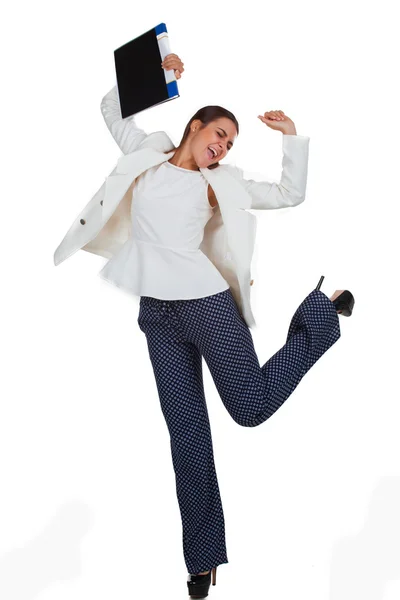 Cheerful businesswoman — Stock Photo, Image