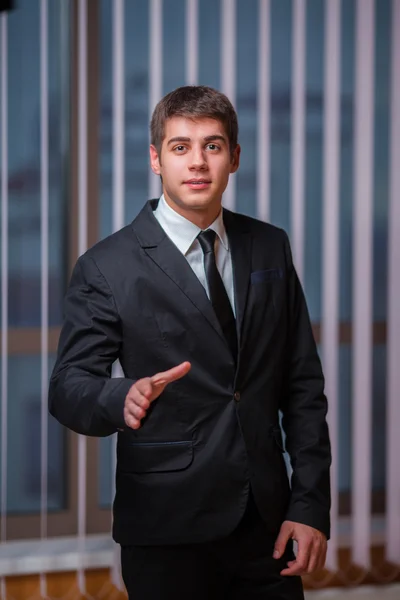 Man shows hand sign — Stock Photo, Image