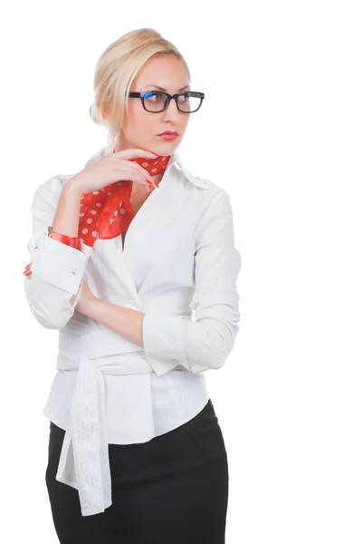 Mujer de negocios en gafas — Foto de Stock