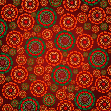 yuvarlak öğeleri kahverengi arka plan