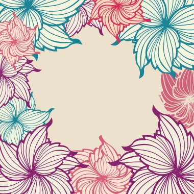 çiçek arka plan kartı