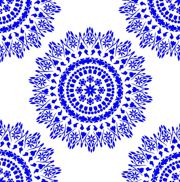 Çin mavi ve beyaz porselen deseni