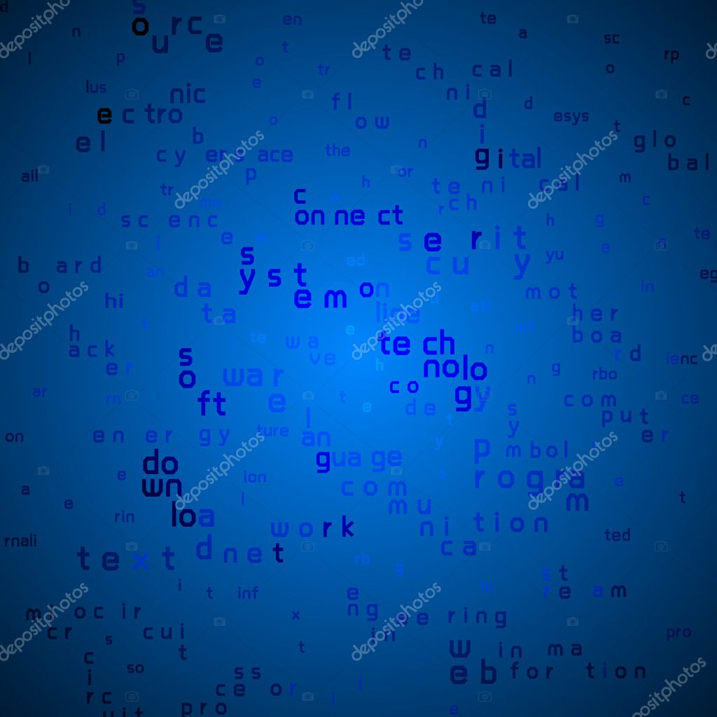 Vector illustration of Blue Computer Data Flow 15692307