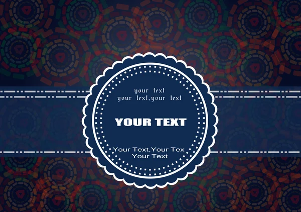 koyu yuvarlak örnek kartı