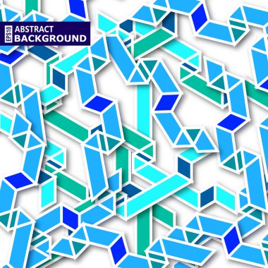 Blue banner pattern background