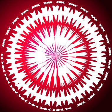 Red round pattern background