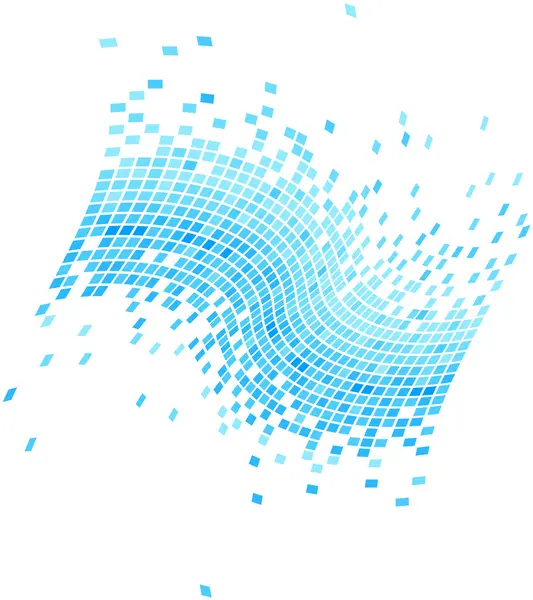 Blue digital data wave background