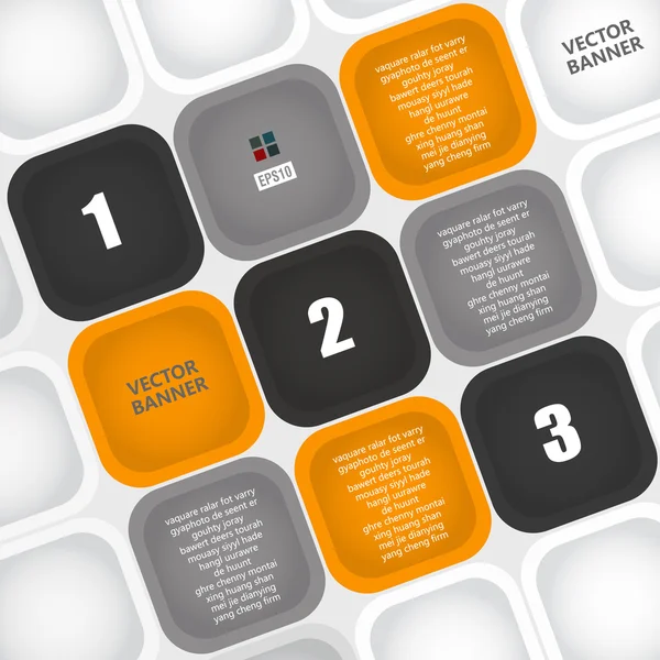 Colorful check style banner background