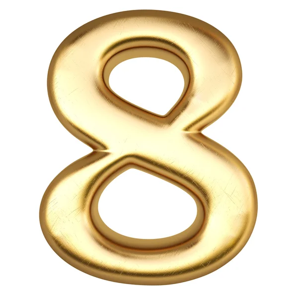 Number from gold — Stock Photo, Image