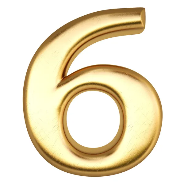 Number from gold — Stock Photo, Image