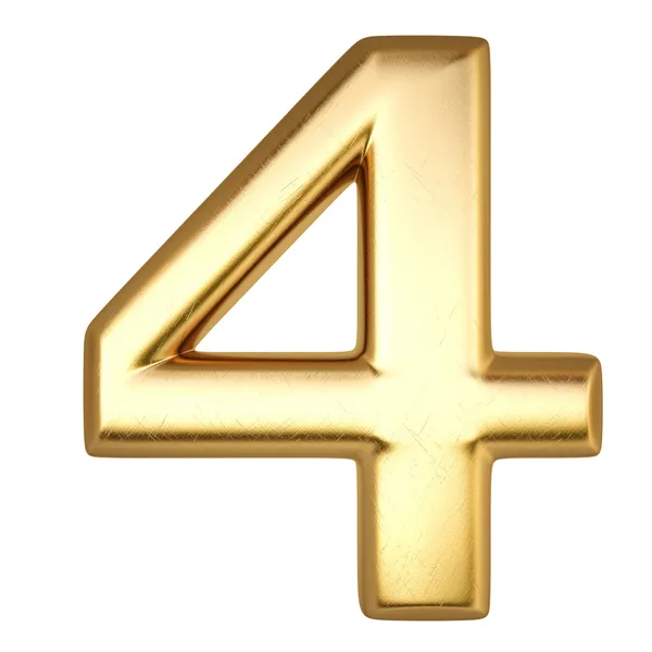 Number from gold — Stock Photo, Image