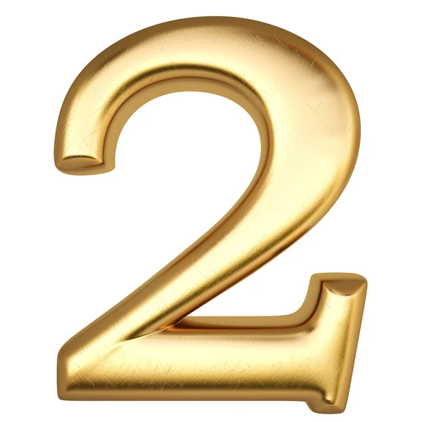 Number from gold — Stock Photo, Image