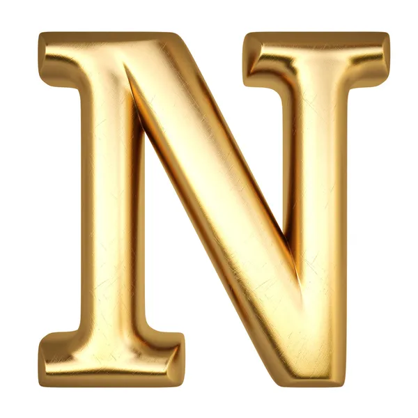 字母 n — 图库照片