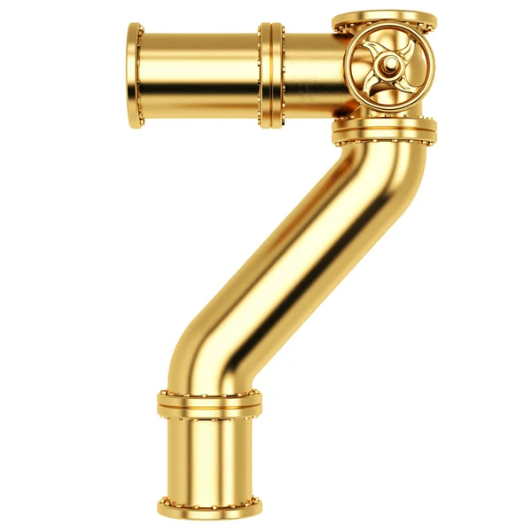 Golden Number 7 — Stock Photo, Image