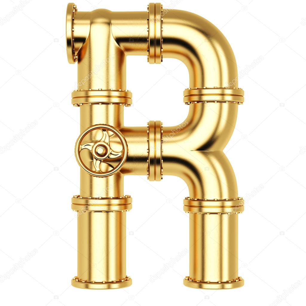 Golden Alphabet R letter