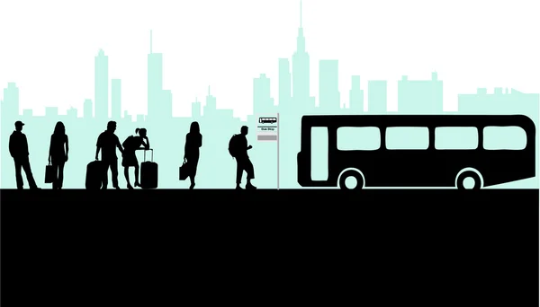 Автобусна зупинка — стоковий вектор