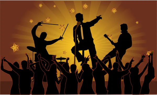 Party musicians concert band — Stock Vector