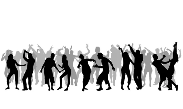 Gente bailando — Vector de stock