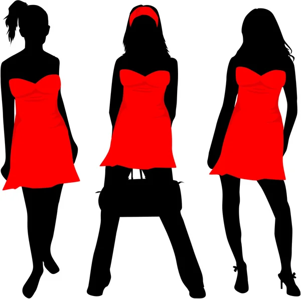 Mode für Frauen — Stockvektor
