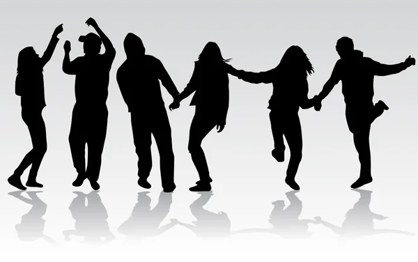 Les gens dansent — Image vectorielle
