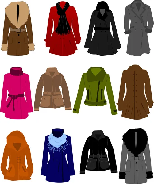 Vector collection of clothes — Stock Vector