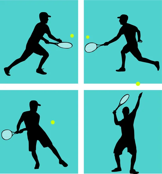 Tennis Player — Stock Vector