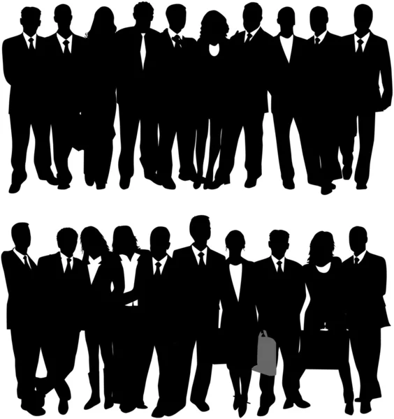 Illustration of business people — Stock Vector
