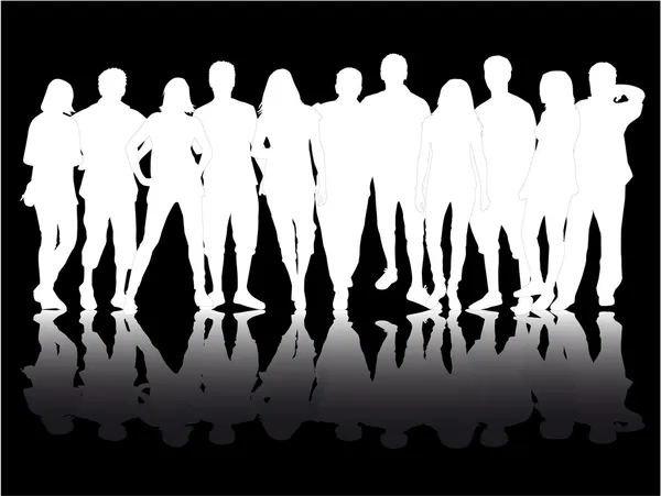 Group of people — Stock Vector