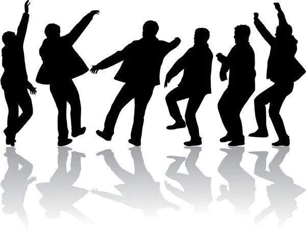 Люди танцуют — стоковый вектор